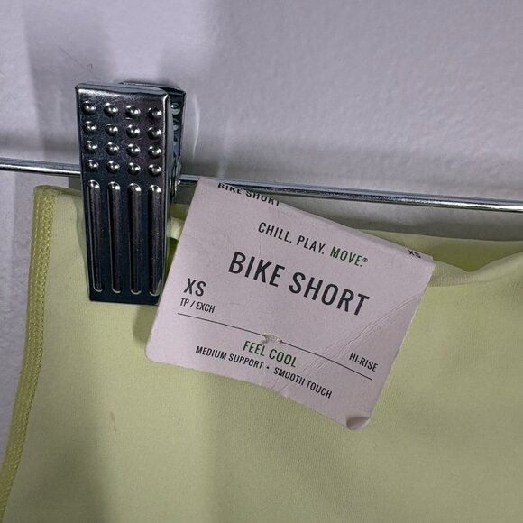 Aerie Women XS Yellow Smooth Medium Support Pockets Mesh Hi-Rise Bike Short NWT - Picture 7 of 10